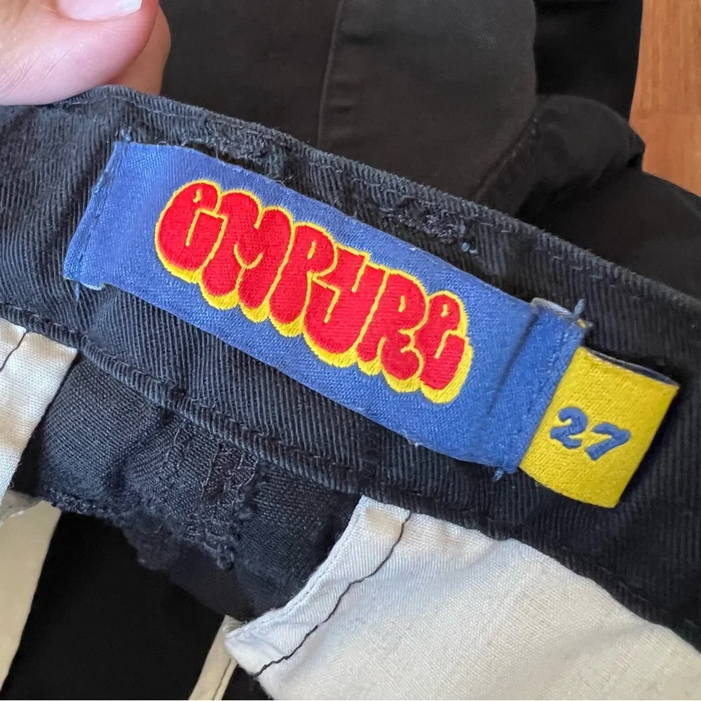 Emprye Black Cargo Pant Size 27